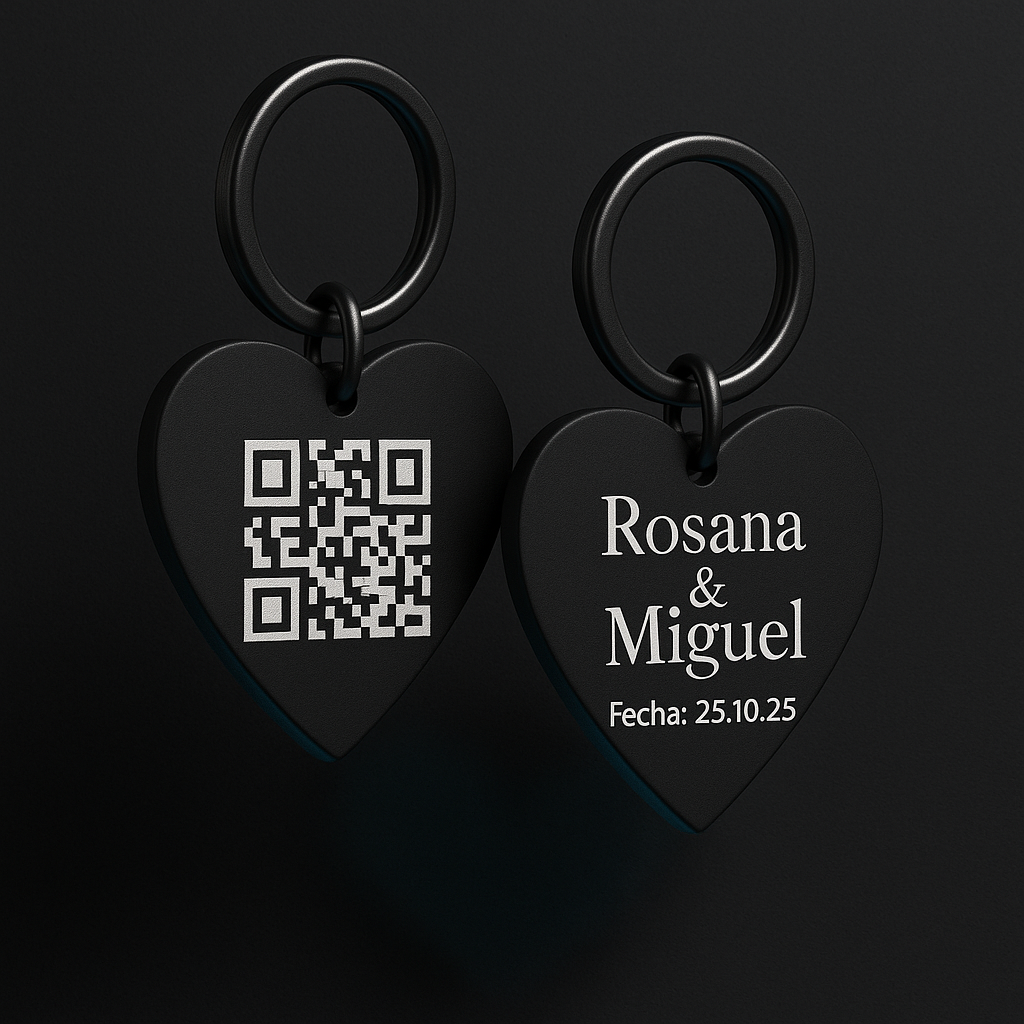 [Imagen de un llavero metálico personalizado]